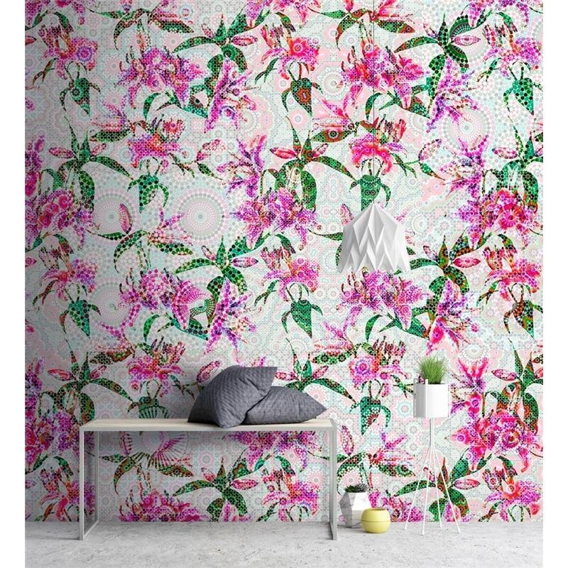 Digitaldruck-Tapete Mosaic Lilies 2 livingwalls (1024408)