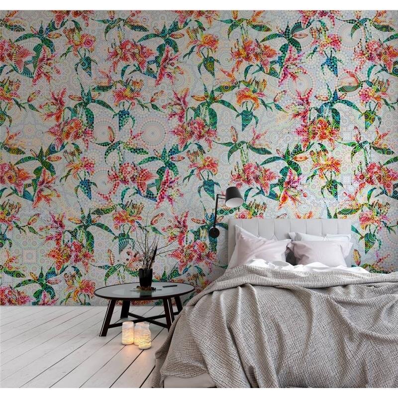 Digitaldruck-Tapete Mosaic Lilies 1 livingwalls (1031448)