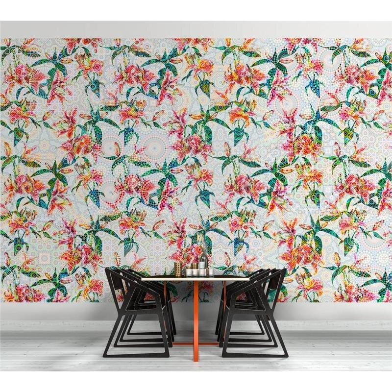 Digitaldruck-Tapete Mosaic Lilies 1 livingwalls (1031448)