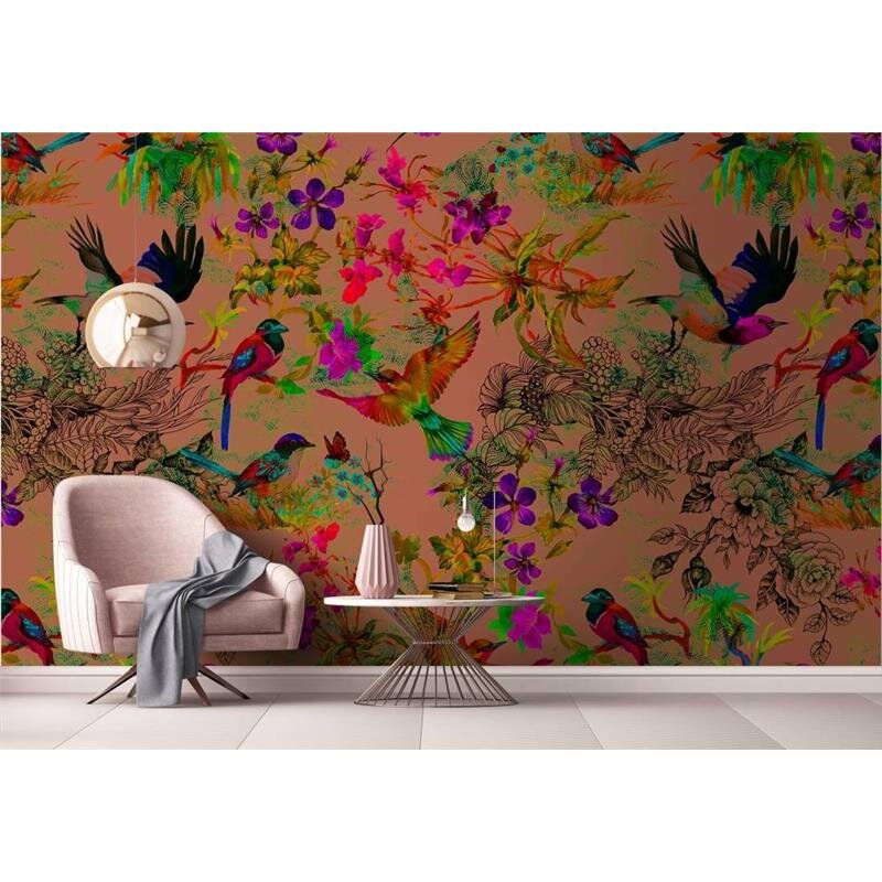 Digitaldruck-Tapete Funky birds 3 livingwalls (1031447)