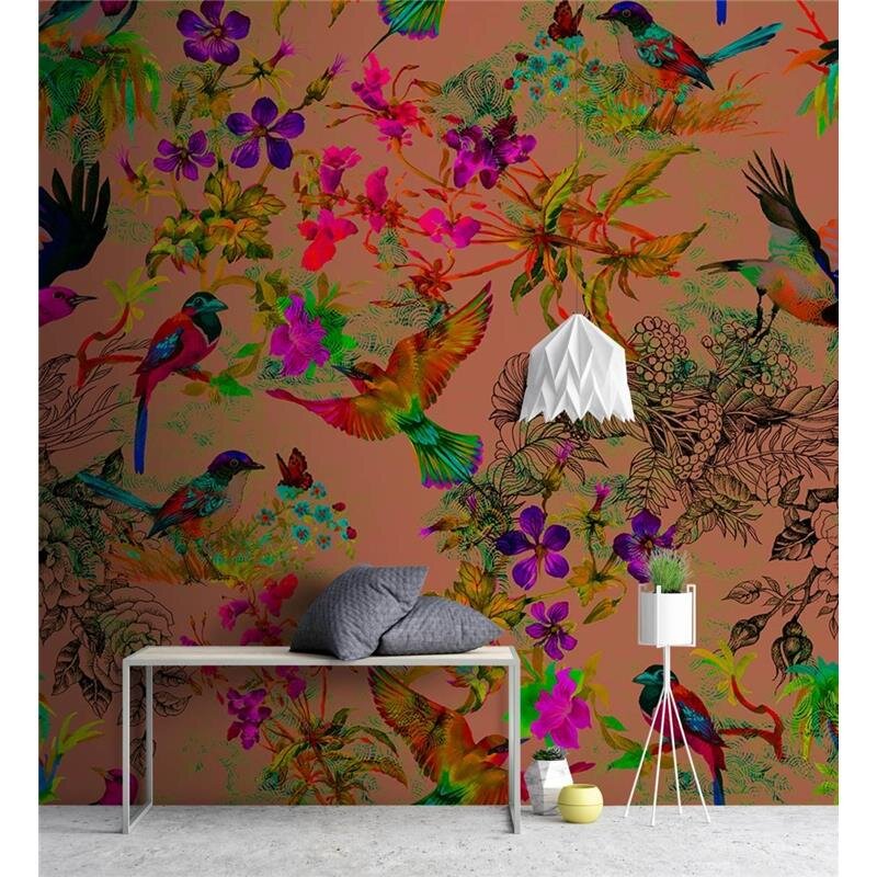 Digitaldruck-Tapete Funky birds 3 livingwalls (1031447)