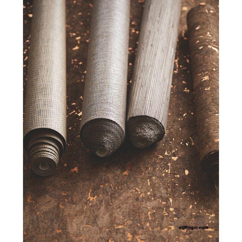 Tapete Braun, Gold, Kupfer Eijffinger Naturtapete (1021878)