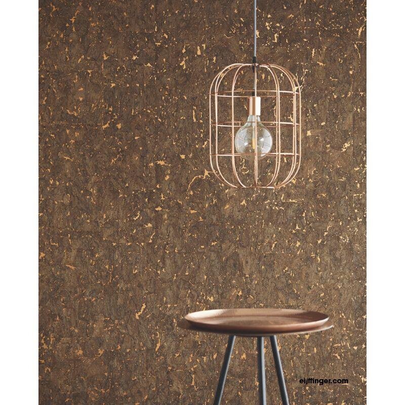 Tapete Braun, Gold, Kupfer Eijffinger Naturtapete (1021878)