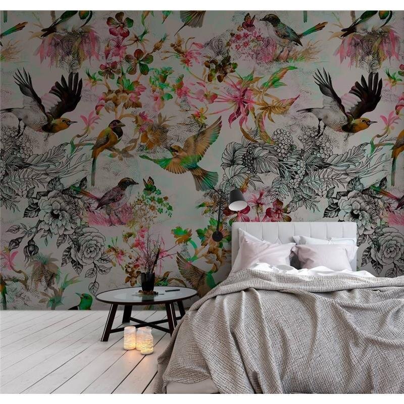 Digitaldruck-Tapete Funky birds 1 livingwalls (1024402)