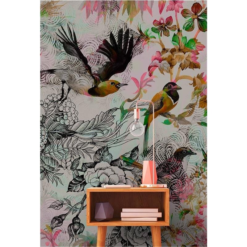 Digitaldruck-Tapete Funky birds 1 livingwalls (1024402)