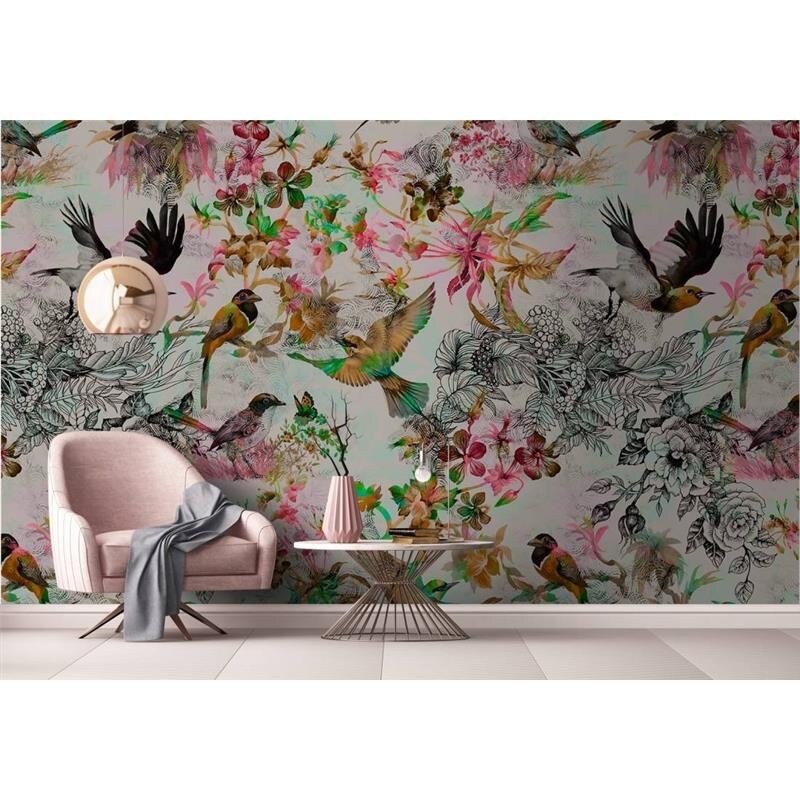 Digitaldruck-Tapete Funky birds 1 livingwalls (1024402)