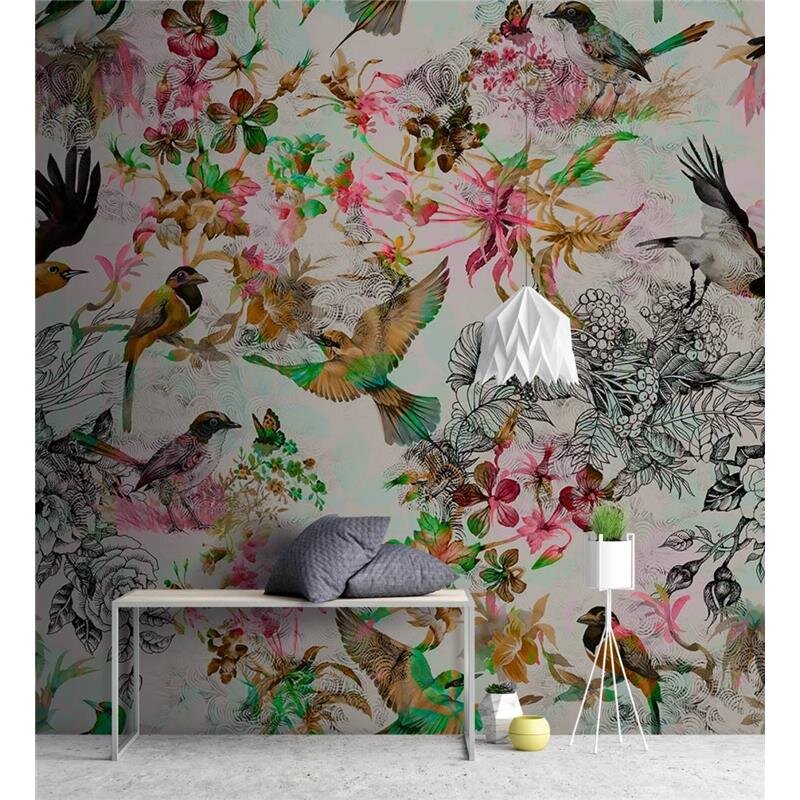 Digitaldruck-Tapete Funky birds 1 livingwalls (1024402)