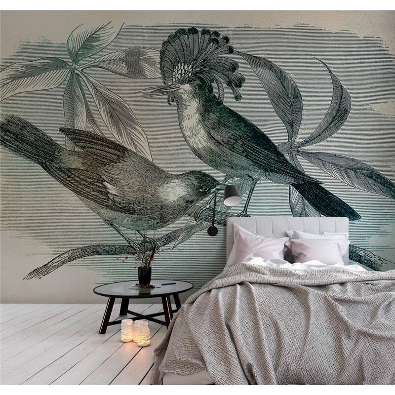 Digitaldruck-Tapete Vintage Birds 1 livingwalls (1024443)