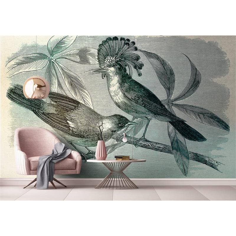 Digitaldruck-Tapete Vintage Birds 1 livingwalls (1024443)