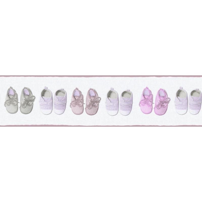 Bordüre Grau, Silber, Rosa, Rose AS-Creation Vlies (1020272)