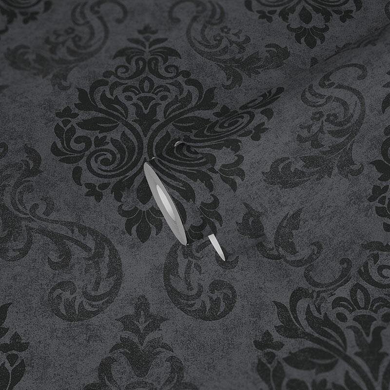 Tapete Grau, Schwarz AS-Creation Vliestapete (1023975)