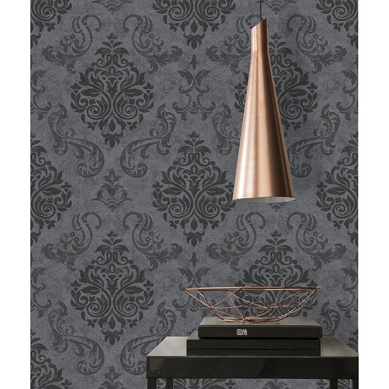 Tapete Grau, Schwarz AS-Creation Vliestapete (1023975)