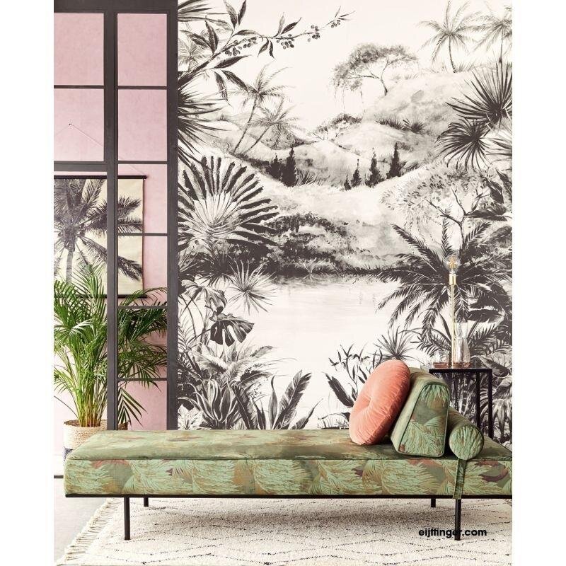 Digitaldruck-Tapete Schwarz, Anthrazit, Weiß Eijffinger (1021796)