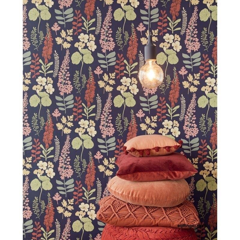 Tapete Blau, Bunt Eijffinger Vliestapete (1029546)