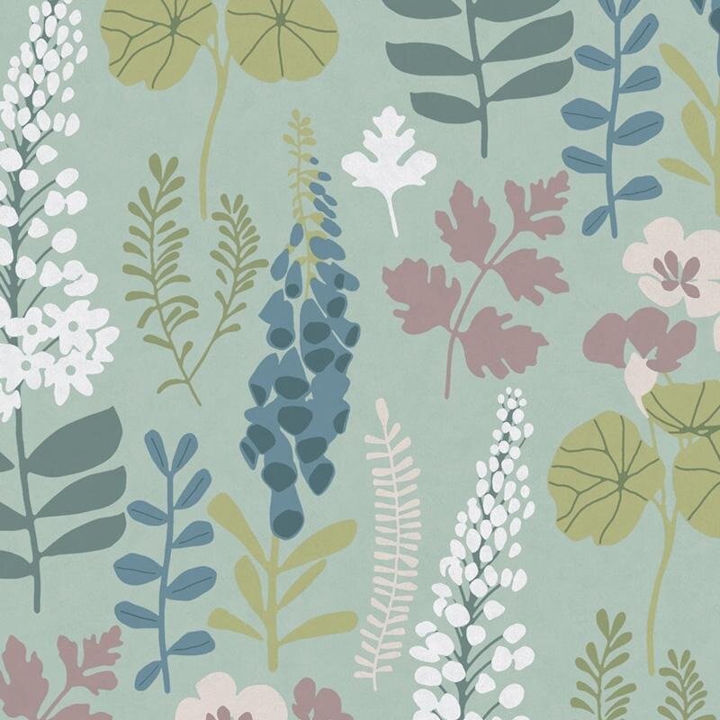 Tapete Bunt, Grün Eijffinger Vliestapete (1021781)