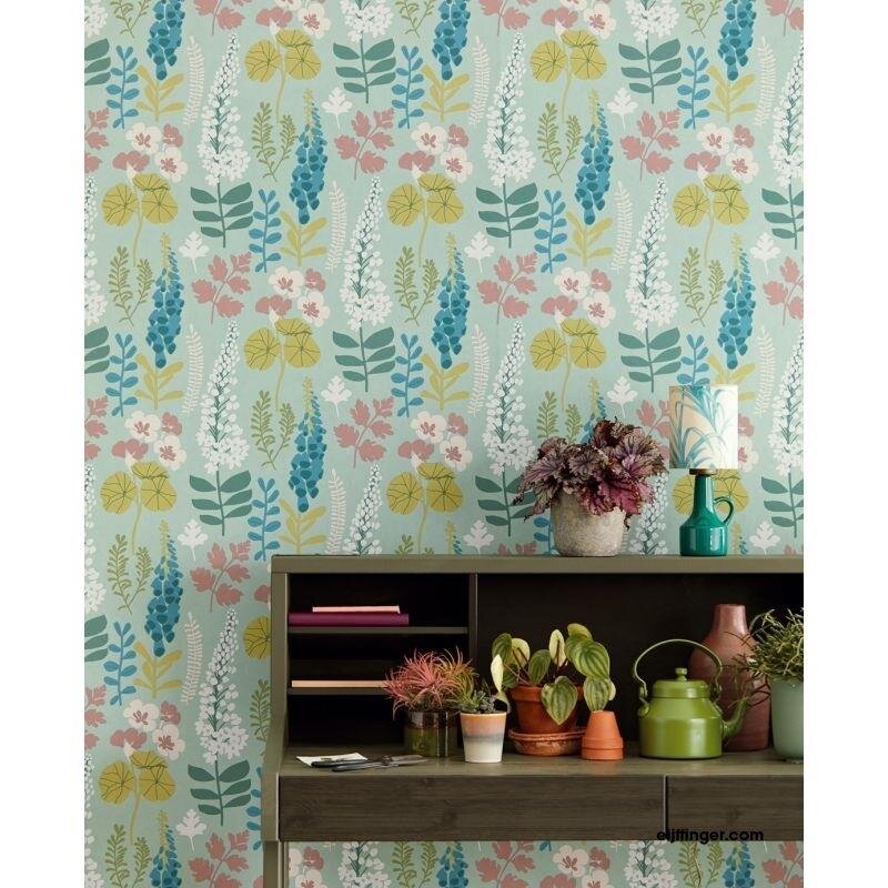 Tapete Bunt, Grün Eijffinger Vliestapete (1021781)