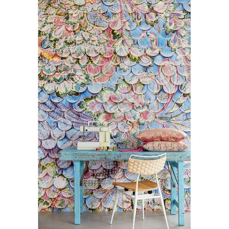 Digitaldruck-Tapete Blau, Bunt Eijffinger (1021453)