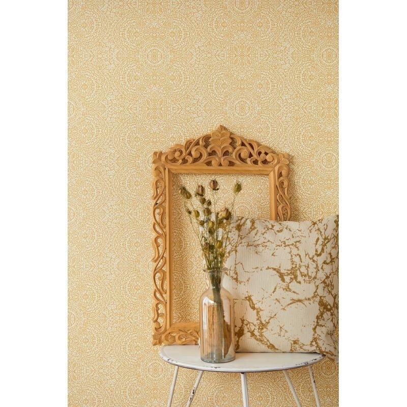 Tapete Gold, Kupfer, Weiß Eijffinger Vliestapete (1029421)