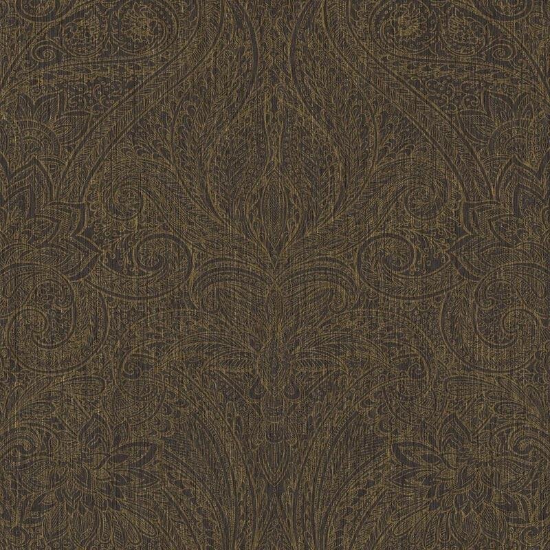 Tapete Schwarz, Anthrazit, Gold, Kupfer Eijffinger Vliestapete (1021427)