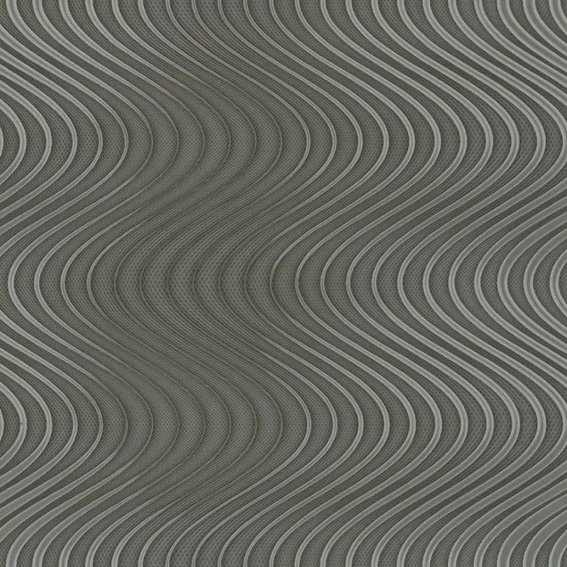 Tapete Grau, Silber, Schwarz, Anthrazit Luigi Colani Vliestapete (1023046)