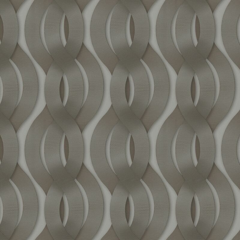 Tapete Braun, Schwarz, Anthrazit Luigi Colani Vliestapete (1023033)