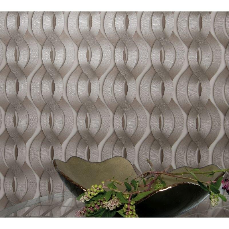 Tapete Braun, Schwarz, Anthrazit Luigi Colani Vliestapete (1023033)