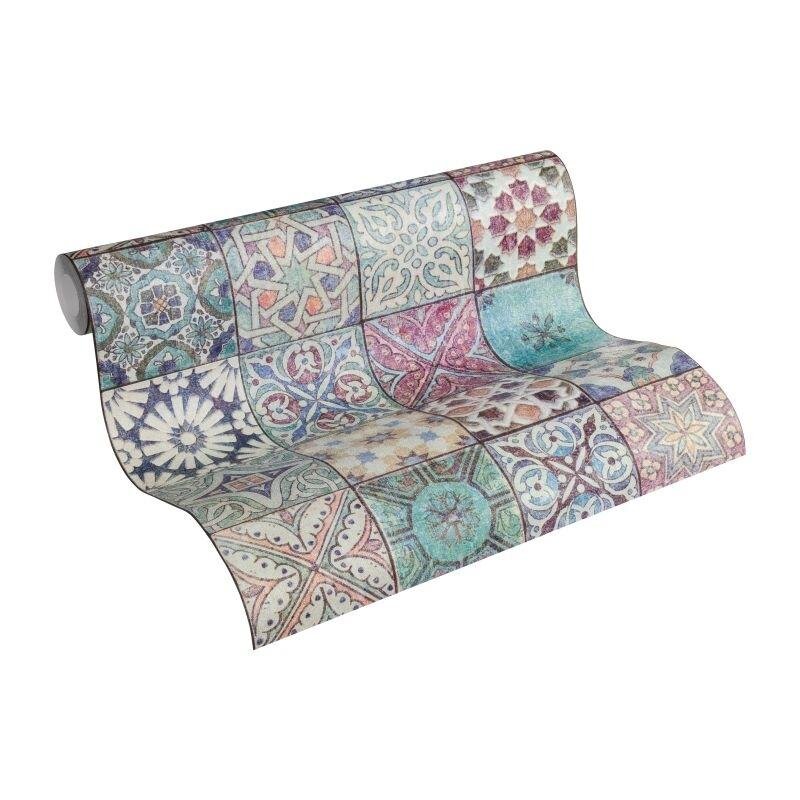 Tapete Blau, Lila, Flieder, Rosa, Rose AS-Creation Vliestapete (1020634)