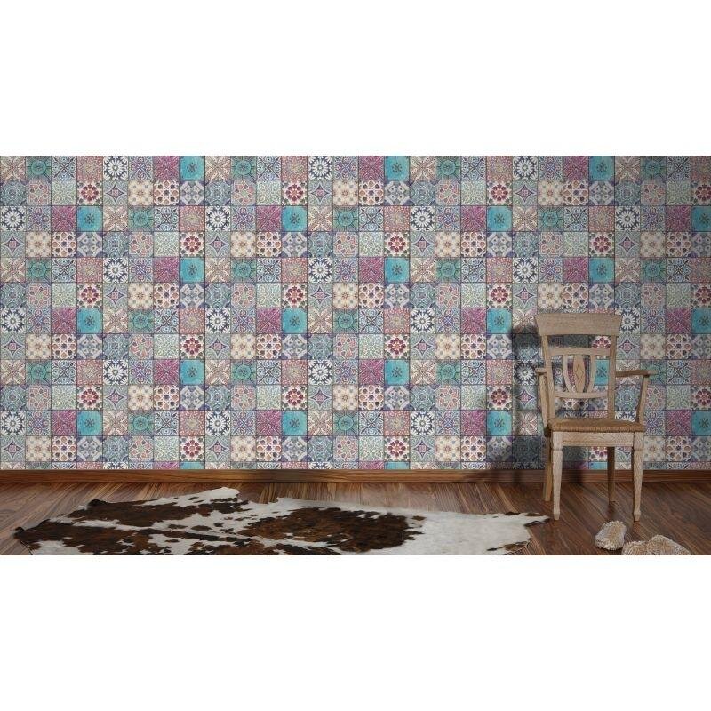 Tapete Blau, Lila, Flieder, Rosa, Rose AS-Creation Vliestapete (1020634)