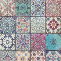 Tapete Blau, Lila, Flieder, Rosa, Rose AS-Creation...