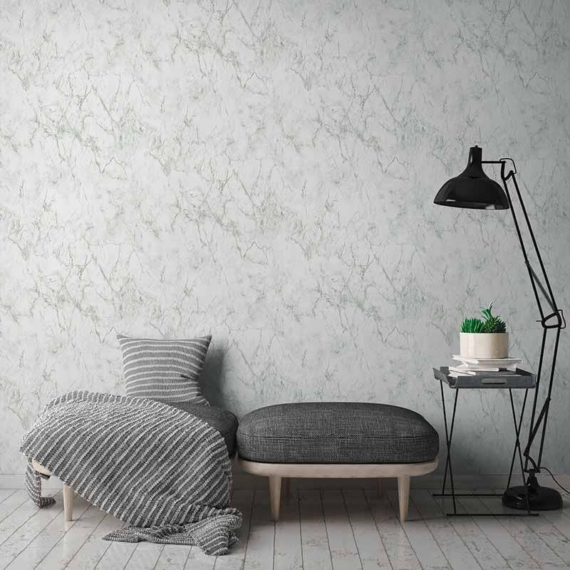 Tapete Grau, Silber, Weiß AS-Creation Vliestapete (1020594)