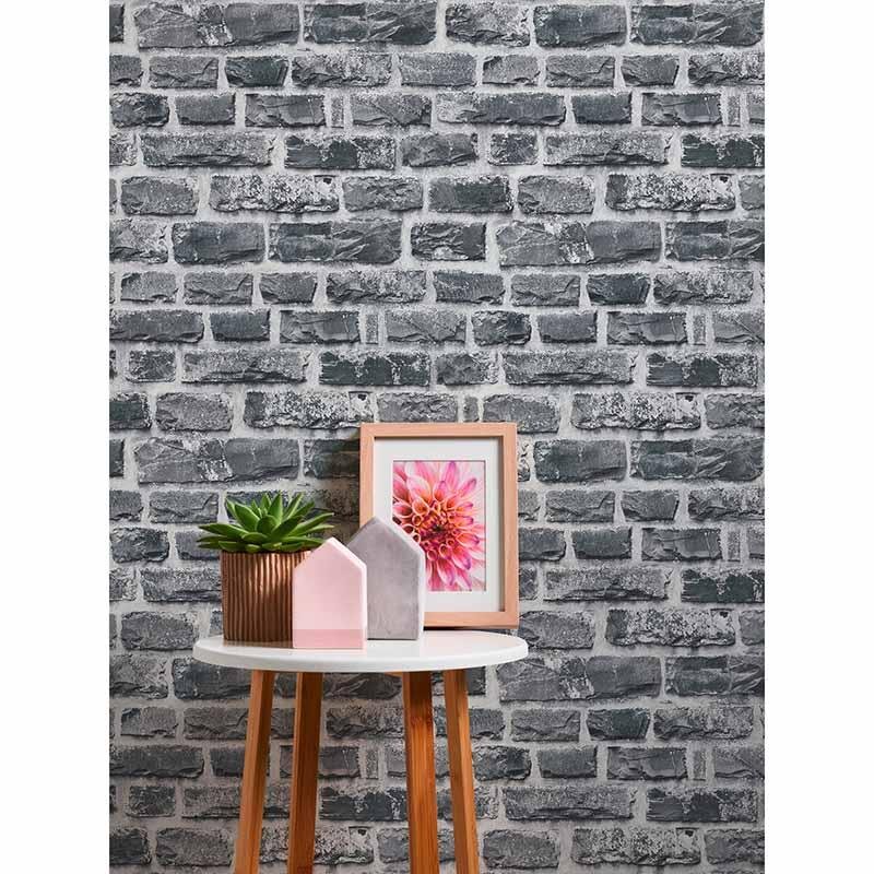 Tapete Grau, Silber, Schwarz, Anthrazit AS-Creation Vliestapete (1020557)