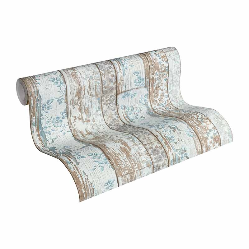 Tapete Weiß, Beige, Creme, Grau, Silber AS-Creation Vliestapete (1020534)