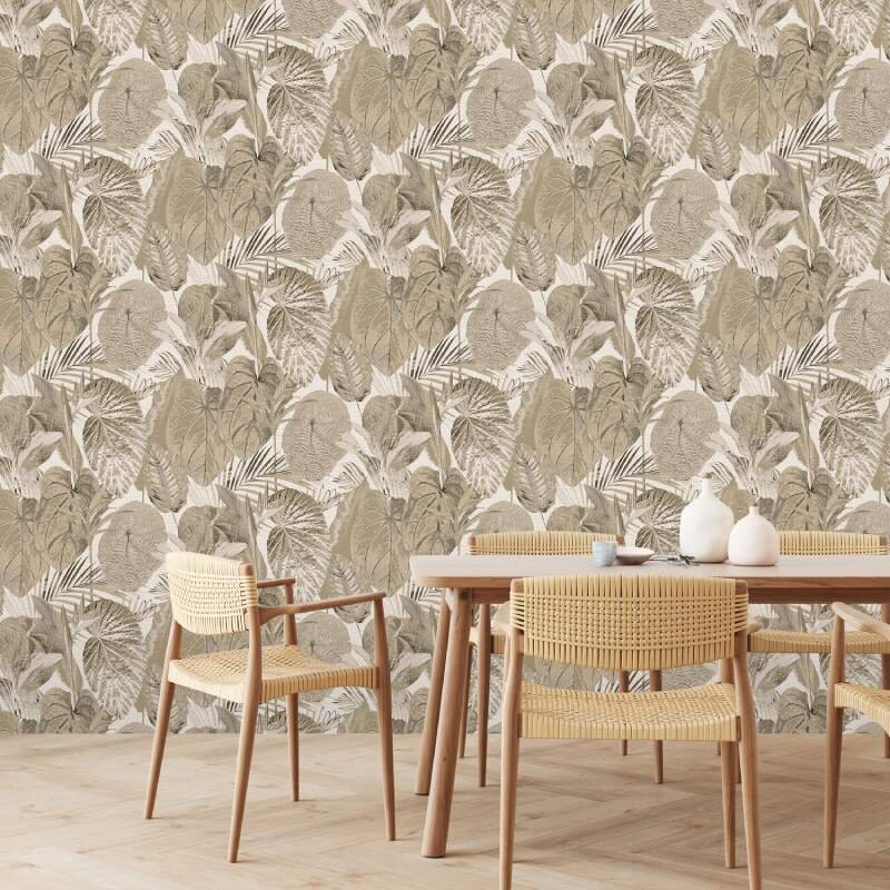 Tapete Greige, Beige, Creme livingwalls Vliestapete (1044884)
