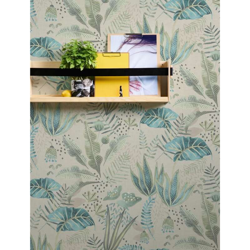 Tapete Beige, Creme, Grün livingwalls Vliestapete (1044852)