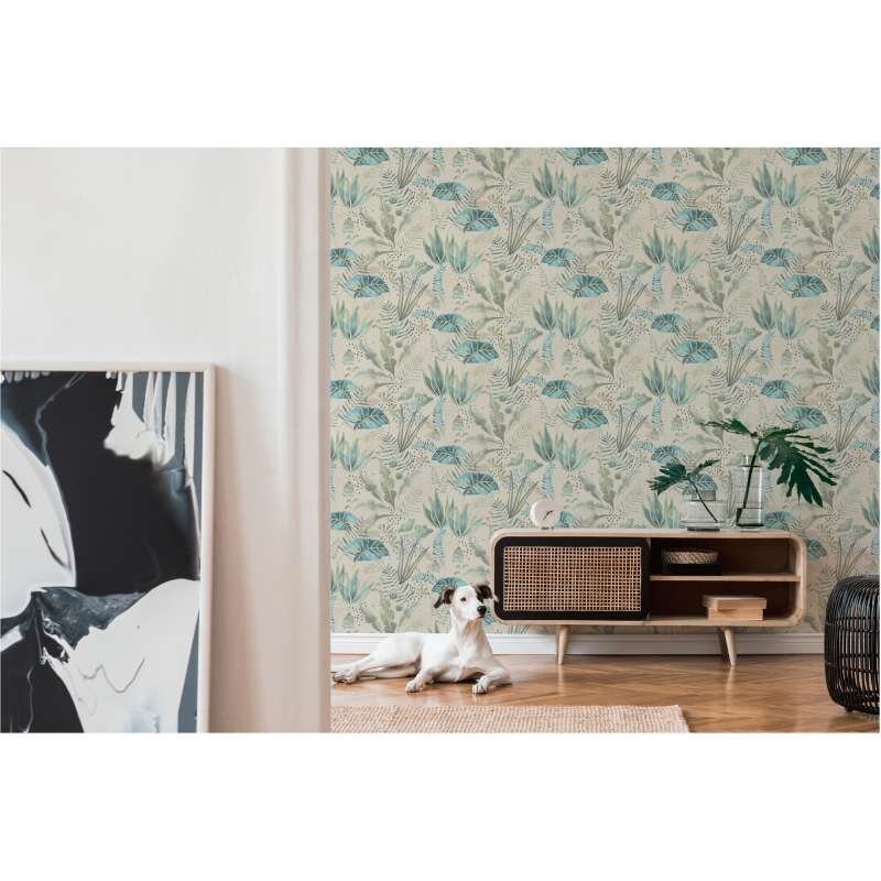 Tapete Beige, Creme, Grün livingwalls Vliestapete (1044852)