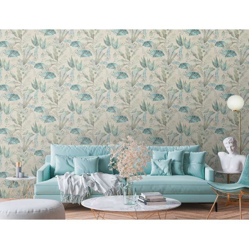 Tapete Beige, Creme, Grün livingwalls Vliestapete (1044852)