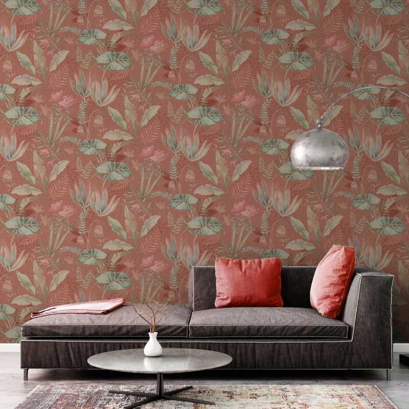 Tapete Rot, Orange, Grün livingwalls Vliestapete (1044850)