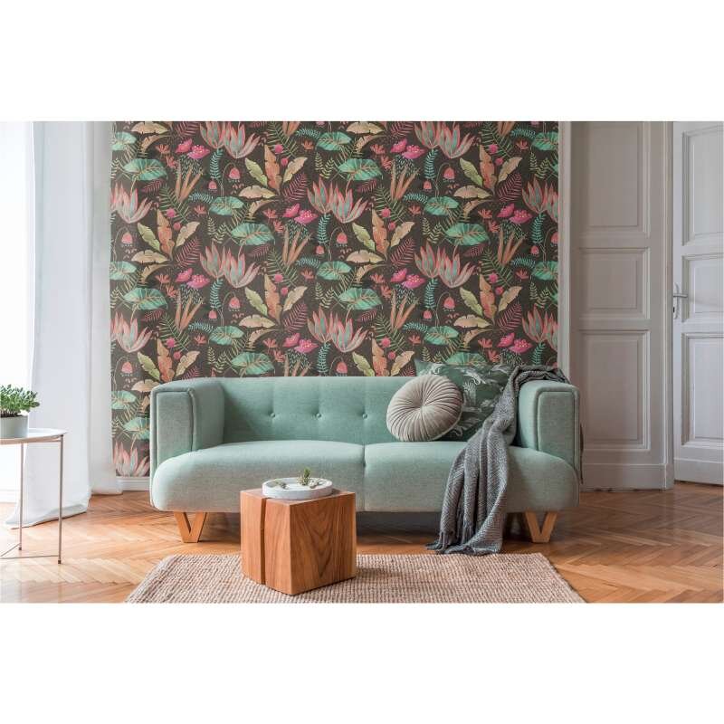 Tapete Bunt, Schwarz livingwalls Vliestapete (1044849)