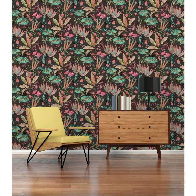 Tapete Bunt, Schwarz livingwalls Vliestapete (1044849)