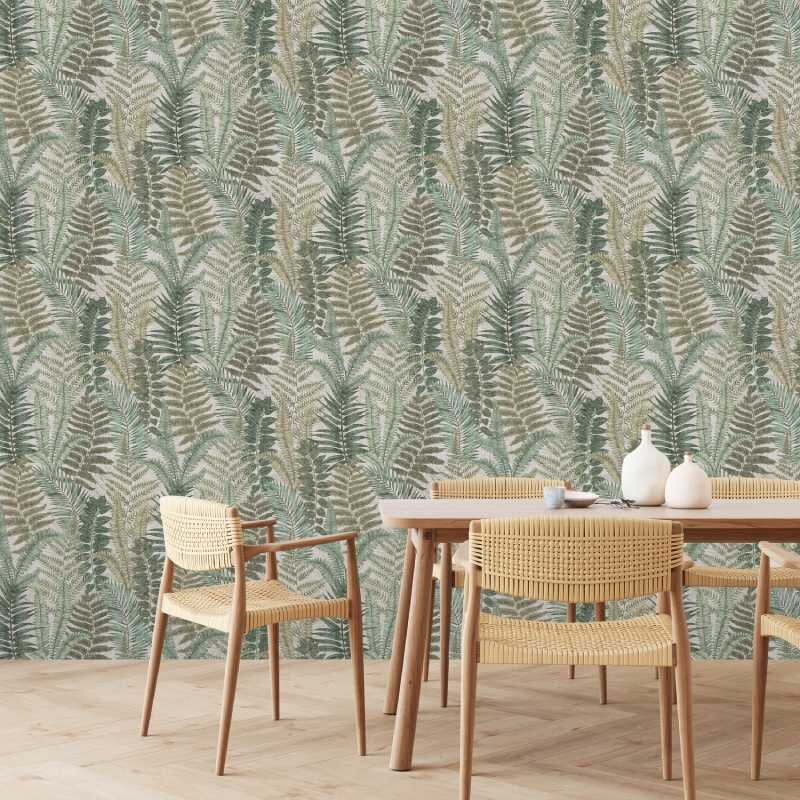 Tapete Grün, Beige, Creme livingwalls Vliestapete (1044847)