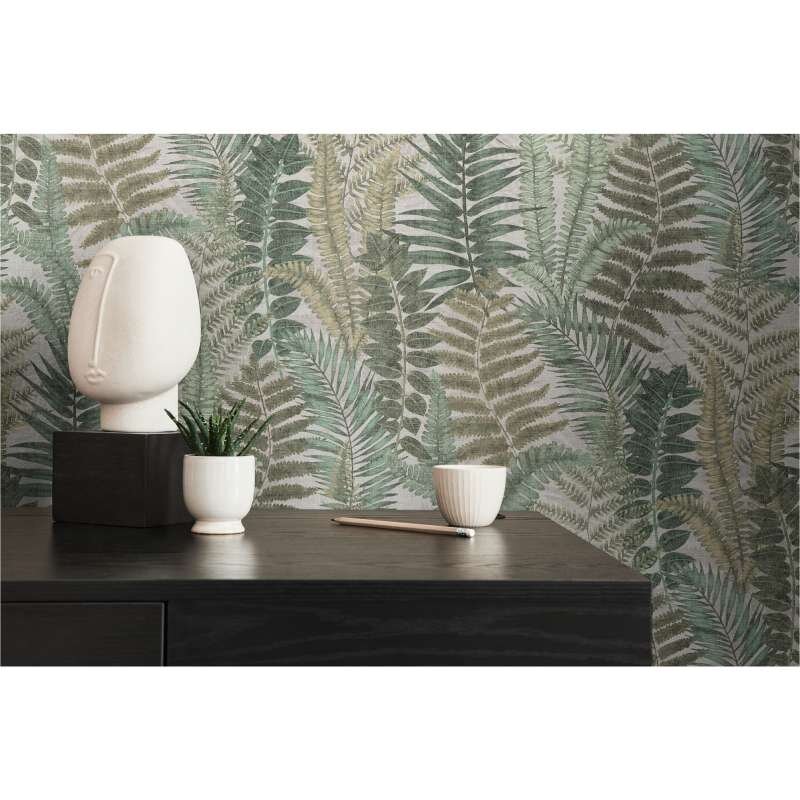 Tapete Grün, Beige, Creme livingwalls Vliestapete (1044847)
