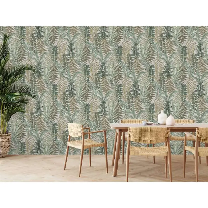 Tapete Grün, Beige, Creme livingwalls Vliestapete (1044847)