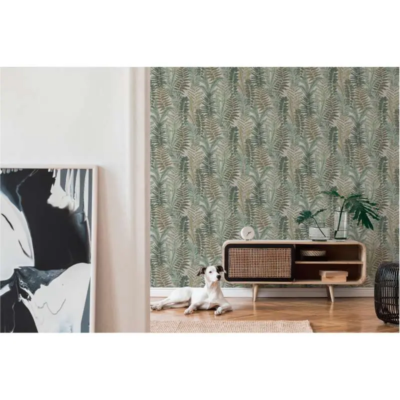 Tapete Grün, Beige, Creme livingwalls Vliestapete (1044847)