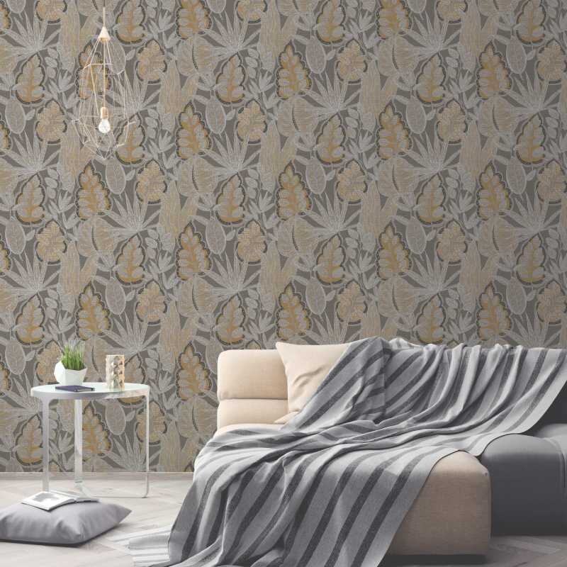 Tapete Braun, Greige livingwalls Vliestapete (1044841)