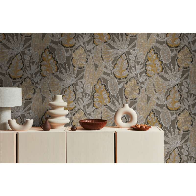 Tapete Braun, Greige livingwalls Vliestapete (1044841)