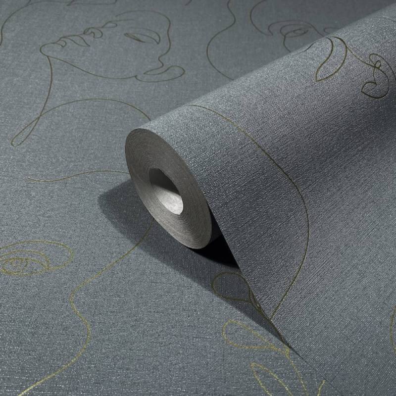 Tapete Grau, Silber Novamur Vliestapete (1044837)