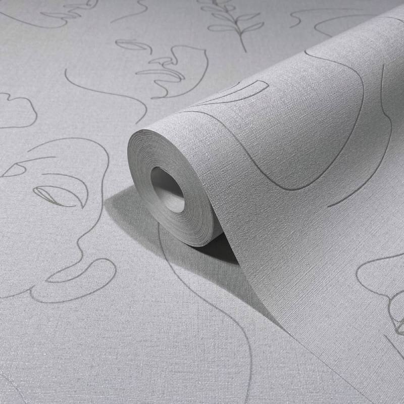 Tapete Grau, Silber Novamur Vliestapete (1044835)