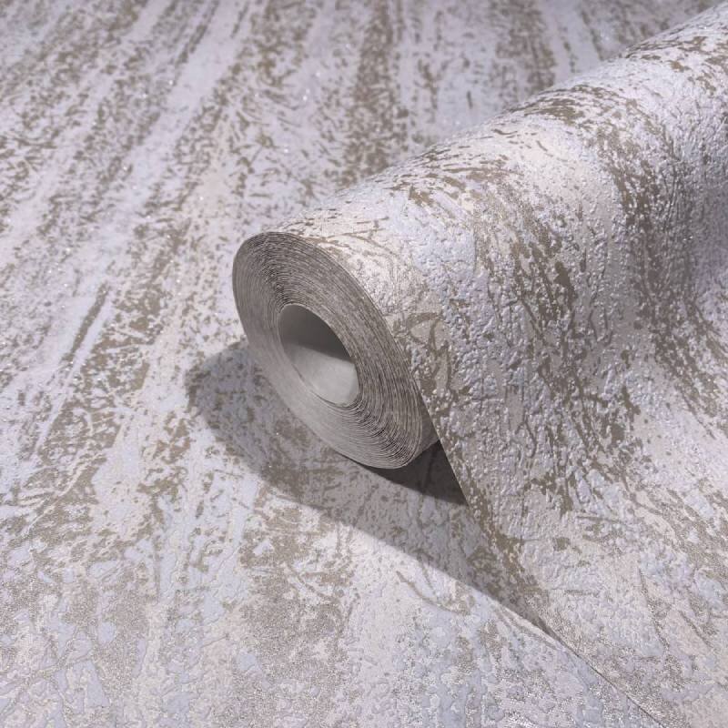 Tapete Weiß, Grau, Silber Novamur Vliestapete (1044822)