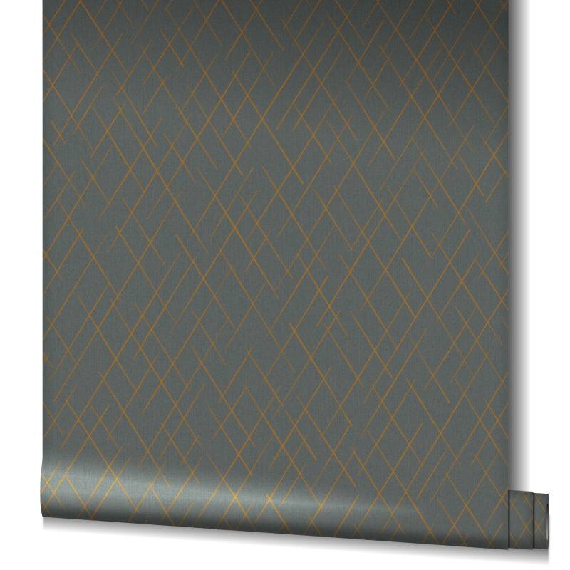 Tapete Grau, Silber, Schwarz, Anthrazit, Gold, Kupfer Novamur Vliestapete (1044812)