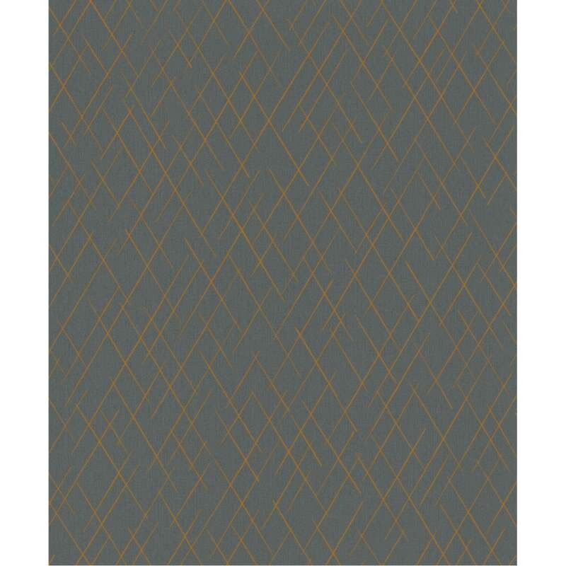 Tapete Grau, Silber, Schwarz, Anthrazit, Gold, Kupfer Novamur Vliestapete (1044812)